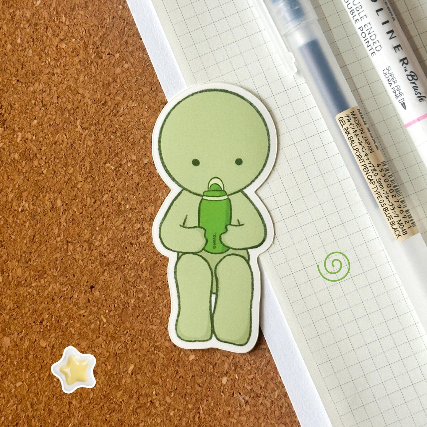 green guy owala sticker