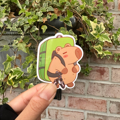 capybara climbing sticker