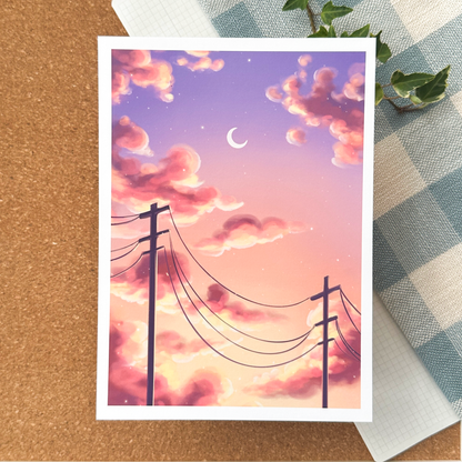 pink skies print